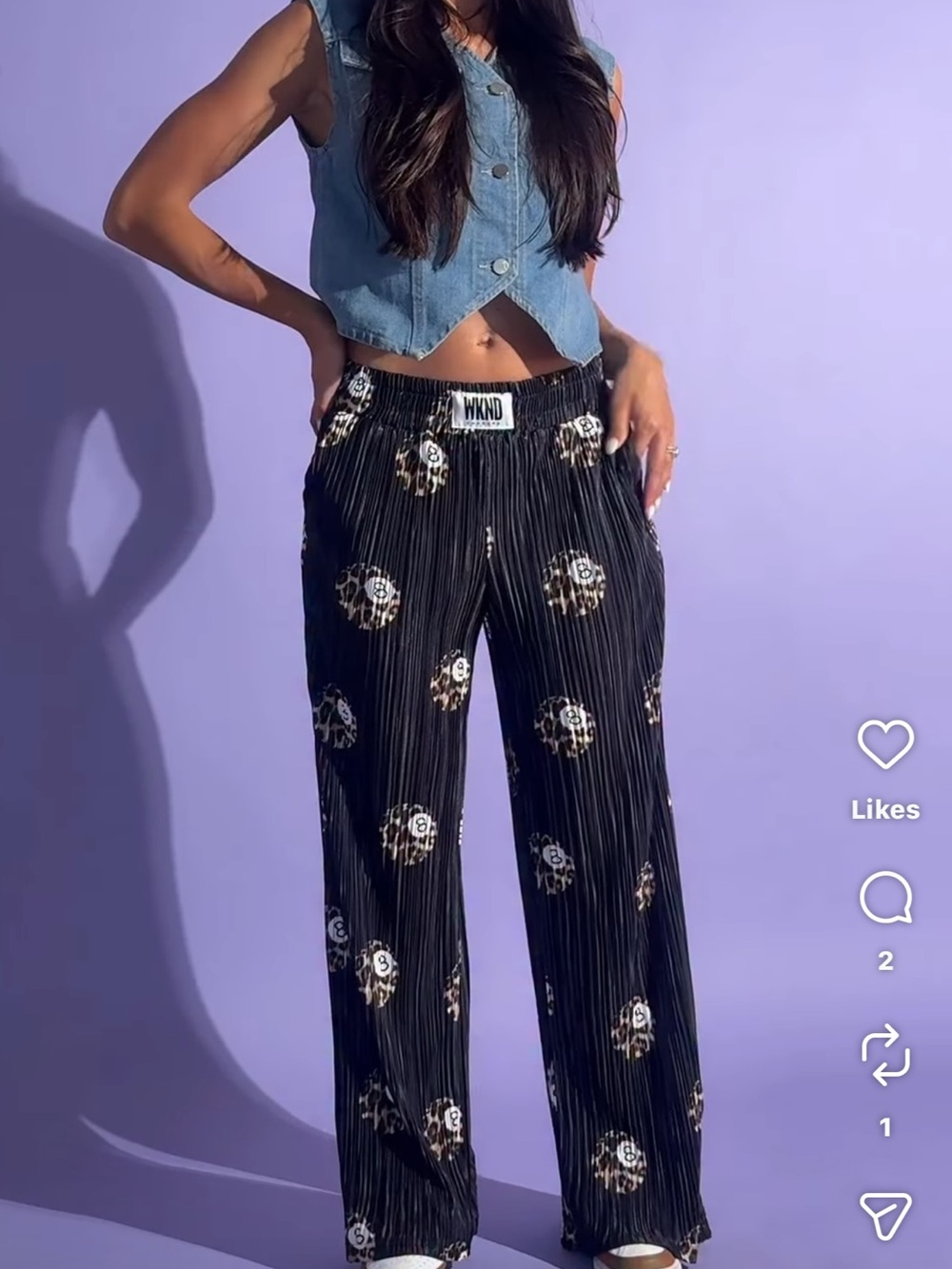Womens Weekend Chasers Leopard Pants